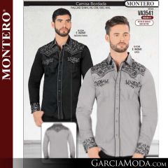 Saco Montero Western VA3541-Negro_Gris-Gris