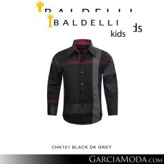 Camisa Baldelli Niño CHK101-Black-DK-Grey