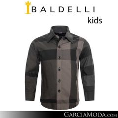 Camisa Baldelli Niño CHK101-Black-DK-Olive