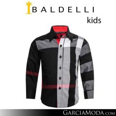 Camisa Baldelli Niño CHK101-Black