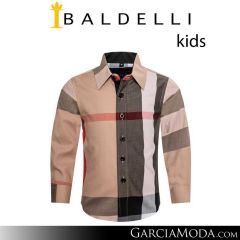 Camisa Baldelli Niño CHK101-Khaki