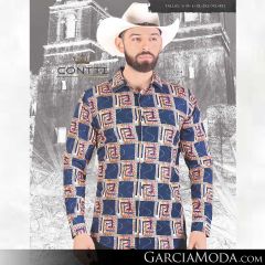 Camisa Contti Western CT-1014-Navy