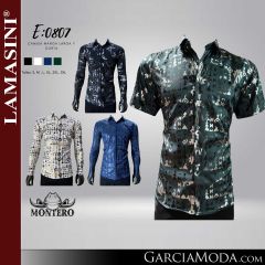 Camisa Vaquera Montero Western 0807-Negro-Blanco-Navy-Teal