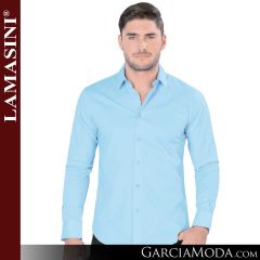 Camisa Vaquera Lamasini 1436-Azul-Claro