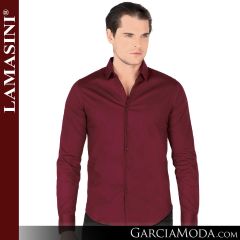 Camisa Vaquera Lamasini 1436-Vino