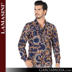 Camisa Vaquera Lamasini 1806-Navy