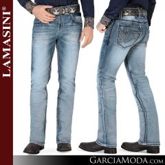 Pantalon Lamasini Western 1859-Blue