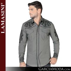 Camisa Vaquera Lamasini 2200-Gris