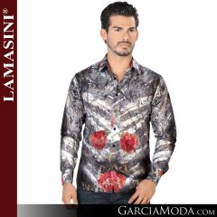 Camisa Vaquera Lamasini 4422-Negro