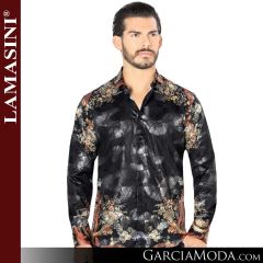 Camisa Vaquera Lamasini 4439-Negro