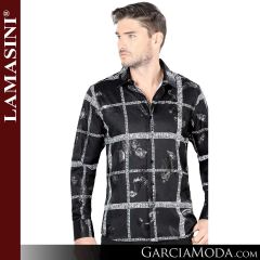 Camisa Vaquera Lamasini 4447-Negro
