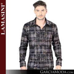 Camisa Vaquera Lamasini 4448-Negro