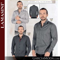 Camisa Vaquera Lamasini 4454-Blanco-Gris-Negro