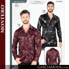 Camisa Vaquera Montero Western 0431-Negro-Vino