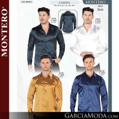 Camisa Vaquera Montero Western 0444-Dark_Teal-Blanco-Gold-Navy