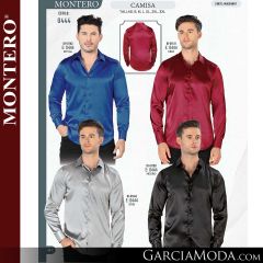 Camisa Vaquera Montero Western 0444-Royal-Vino-Gris-Negro