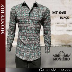 Camisa Vaquera Montero Western 0451-Black