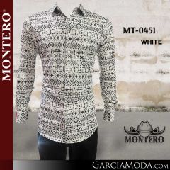 Camisa Vaquera Montero Western 0451-White