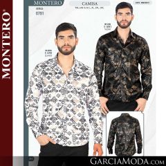 Camisa Vaquera Montero Western 0791-Negro-Blanco