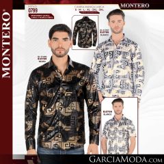 Camisa Vaquera Montero Western 0799-Blanco-Negro