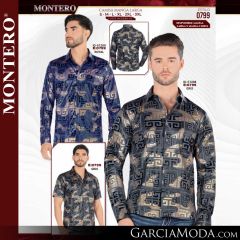 Camisa Vaquera Montero Western 0799-Royal-Gris