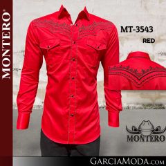 Camisa Vaquera Montero Western 3543-Red