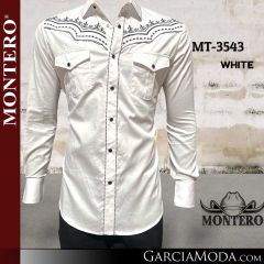Camisa Vaquera Montero Western 3543-White