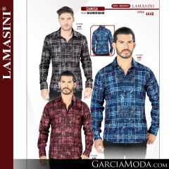 Camisa Vaquera Lamasini 4448-Negro-Azul