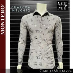 Camisa Vaquera Montero Western MT-0412-Characoal