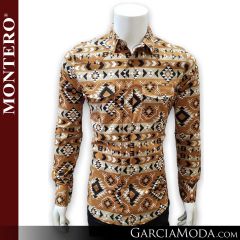Camisa Vaquera Montero Western MT-0441_Camel