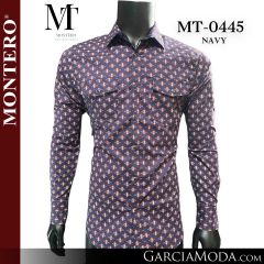Camisa Vaquera Montero Western MT-0445-Navy
