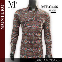 Camisa Vaquera Montero Western MT-0446-Black