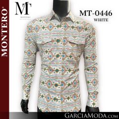 Camisa Vaquera Montero Western MT-0446-White