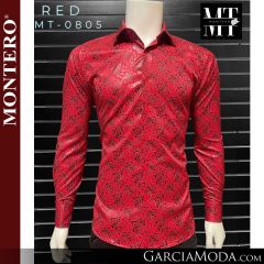 Camisa Vaquera Montero Western MT-0805-Red