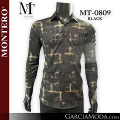 Camisa Vaquera Montero Western MT-0809-Black