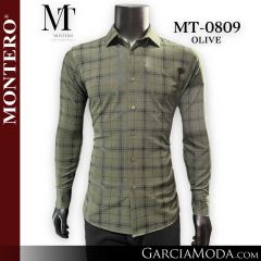 Camisa Vaquera Montero Western MT-0809-Olive