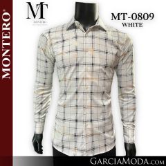 Camisa Vaquera Montero Western MT-0809-White