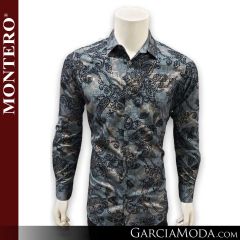 Camisa Vaquera Montero Western MT-3001_Characoal