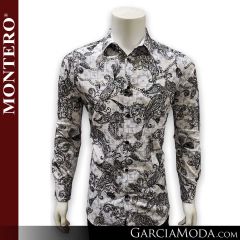 Camisa Vaquera Montero Western MT-3001_White