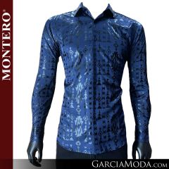 Camisa Vaquera Montero Western MT0807-Navy