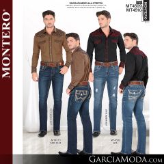 Pantalon Montero Western MT4509 Azul, MT4510 Dark Blue