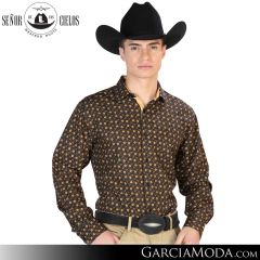 Camisa Vaquera El Senor De Los Cielos Western 126262-Black-Brown