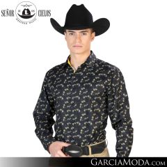 Camisa Vaquera El Senor De Los Cielos Western 126265-Black