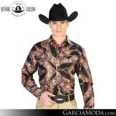 Camisa Vaquera El Senor De Los Cielos Western 126267-Black