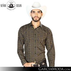 Camisa Vaquera El Senor De Los Cielos Western 126273-Black-Gold