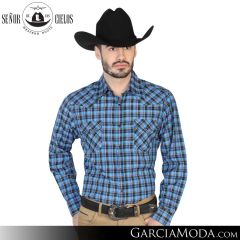 Camisa Vaquera El Senor De Los Cielos Western 42598-Blue-Black