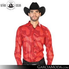 Camisa Vaquera El Senor De Los Cielos Western 43468-Red