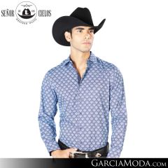 Camisa Vaquera El Senor De Los Cielos Western 43544-Blue