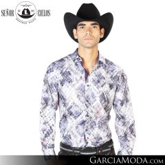 Camisa Vaquera El Senor De Los Cielos Western 43549-Purple