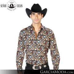 Camisa Vaquera El Senor De Los Cielos Western 43555-Gold